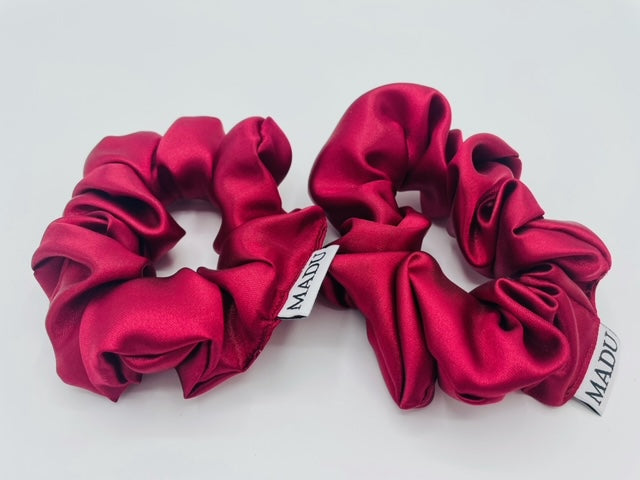 Bourdeaux Satin Scrunchie