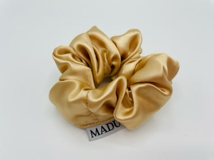 Champagne Satin Scrunchie