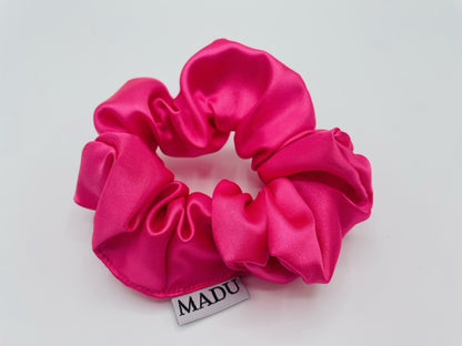 Satin Fuchsia Scrunchie